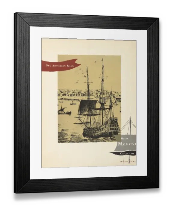 Framed Print : Moraine Hotel, New Amsterdam Room Framed Print : Moraine Hotel, New Amsterdam Room