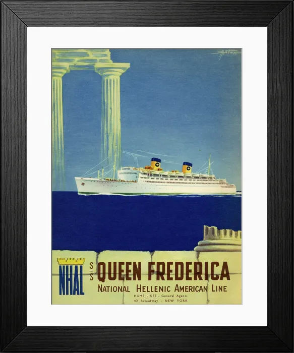 Framed Print : National Hellenic American Lines / Home Lines Framed Print : National Hellenic American Lines / Home Lines