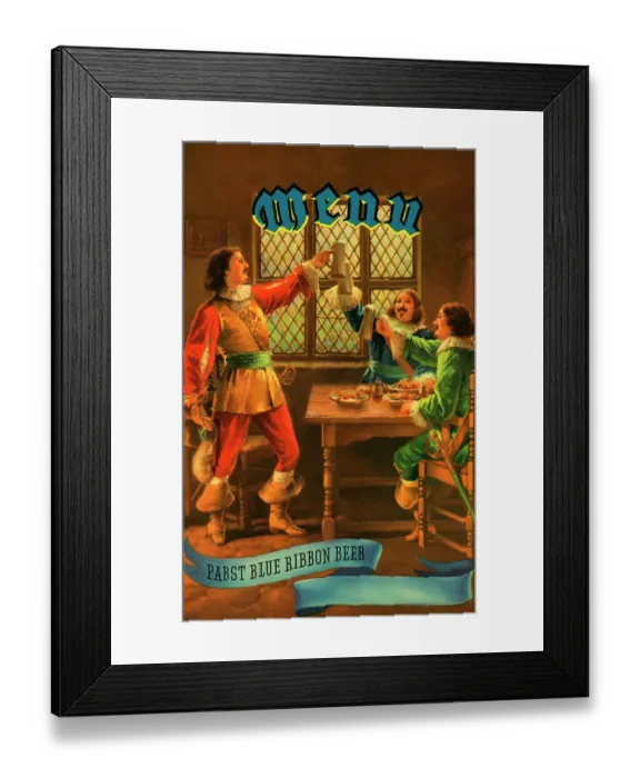 Framed Print : Harv's Cafe, Pabst Blue Ribbon Beer Framed Print : Harv's Cafe, Pabst Blue Ribbon Beer