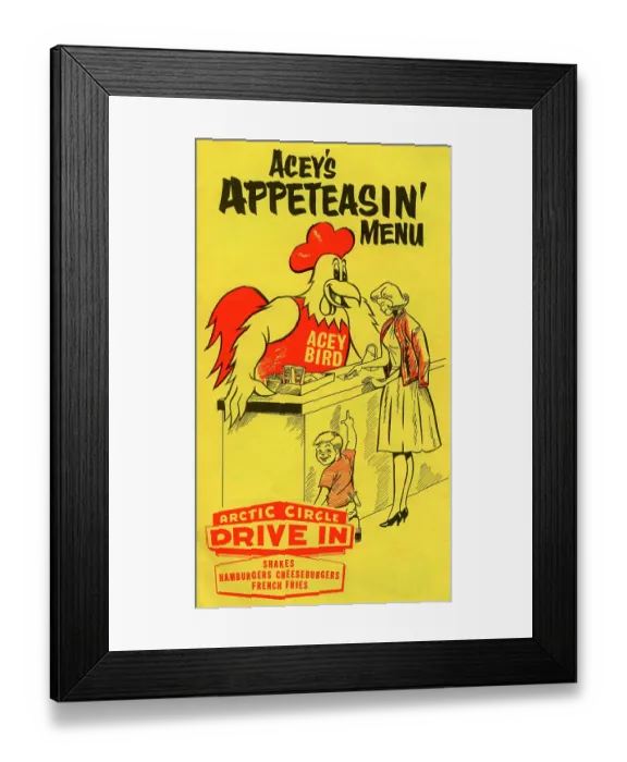 Framed Print : Arctic Circle Drive In Framed Print : Arctic Circle Drive In