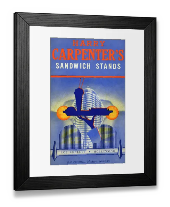 Framed Print : Harry Carpenter's Sandwich Stands Framed Print : Harry Carpenter's Sandwich Stands
