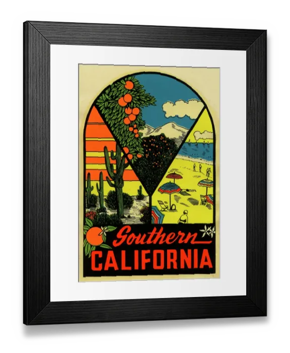 Framed Print : Southern California Framed Print : Southern California