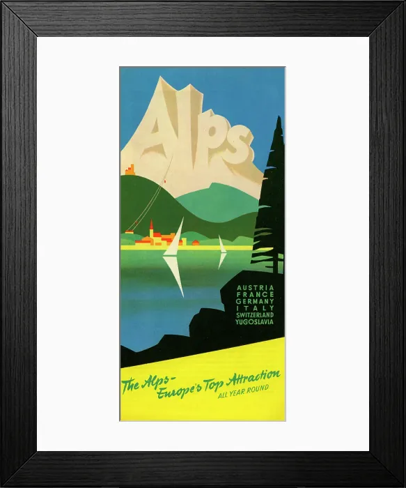 Framed Print : The Alps - Europe's Top Attraction Framed Print : The Alps - Europe's Top Attraction