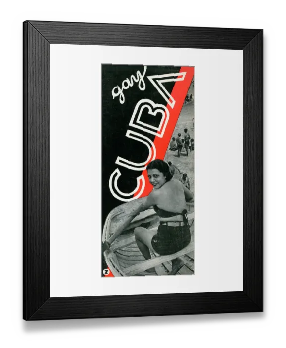 Framed Print : Gay Cuba. CUBA - 1937: A tourism brochure for Cuba reads Gay Cuba from 1937 in Cuba Framed Print : Gay Cuba. CUBA - 1937: A tourism brochure for Cuba reads Gay Cuba from 1937 in Cuba