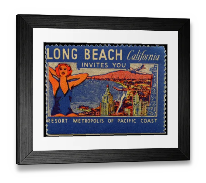 Framed Print : Long Beach