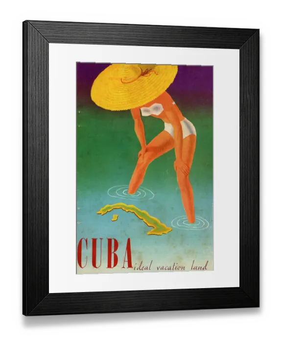 Framed Print : Cuba, Ideal Vacation Land Framed Print : Cuba, Ideal Vacation Land