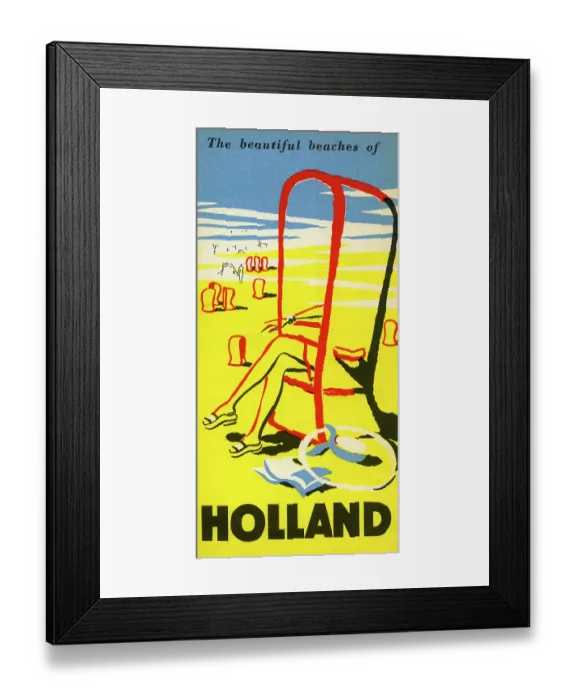 Framed Print : The Beautiful Beaches of Holland Framed Print : The Beautiful Beaches of Holland