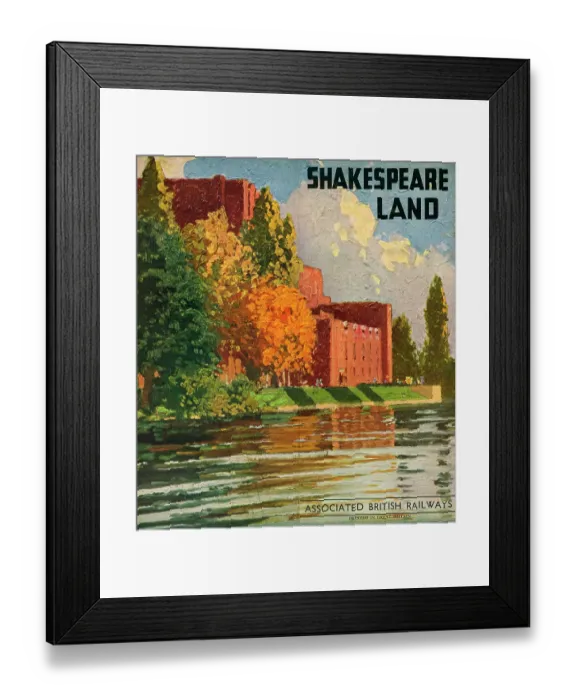 Framed Print : Shakespeare Land Framed Print : Shakespeare Land