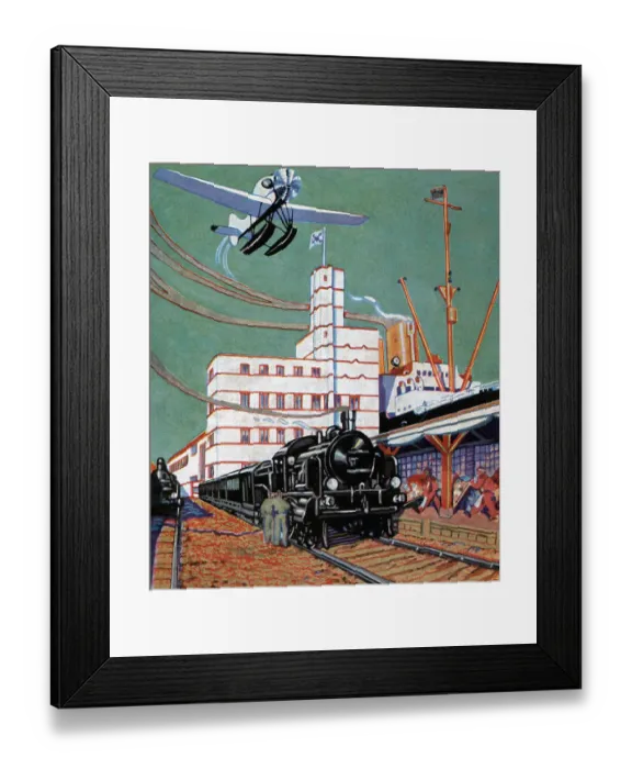 Framed Print : The Seven Seas, North German Lloyd Framed Print : The Seven Seas, North German Lloyd