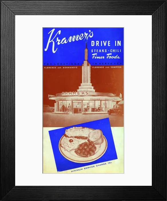 Framed Print : Kramer's Drive In Framed Print : Kramer's Drive In