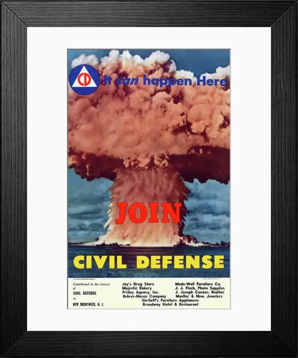 Framed Print : Join Civil Defense Framed Print : Join Civil Defense