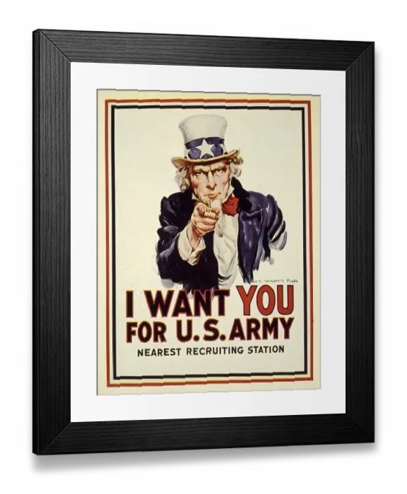 Framed Print : I Want You