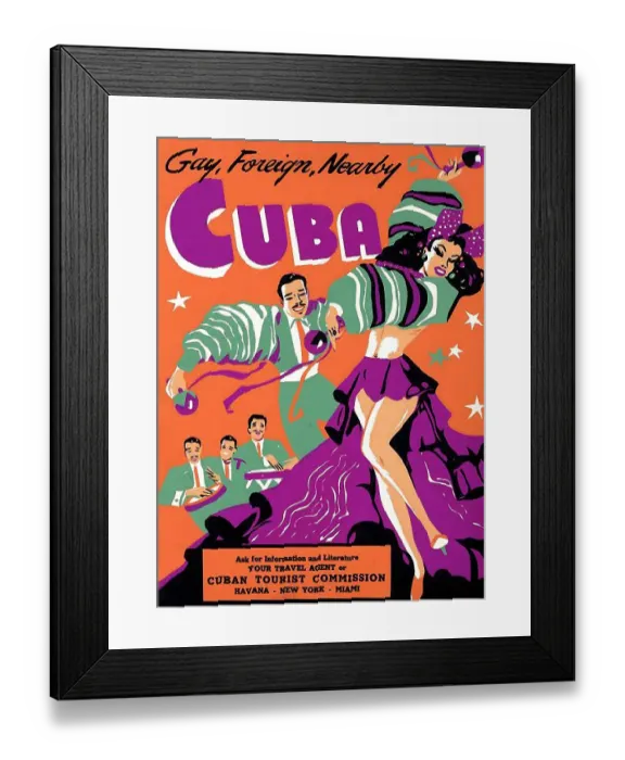 Framed Print : Gay, Foreign, Nearby CUBA Framed Print : Gay, Foreign, Nearby CUBA