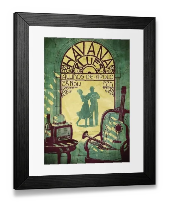 Framed Print : Havana Blues Framed Print : Havana Blues