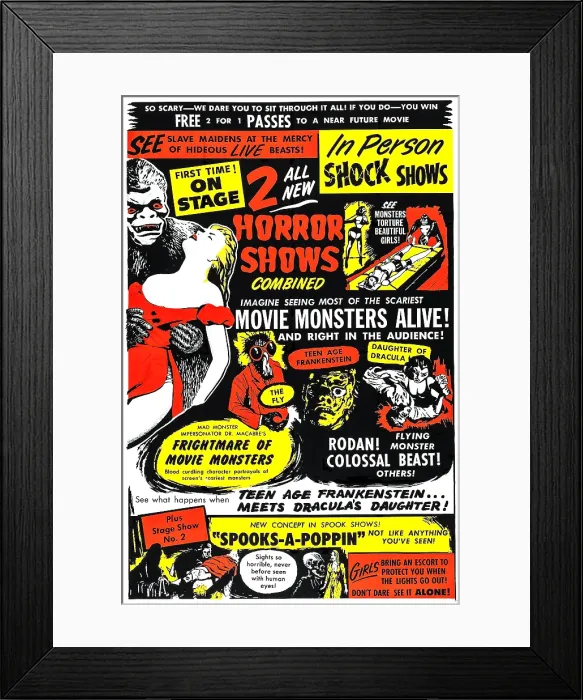 Framed Print : Dr. Macabre's Frightmare of Movie Monsters Framed Print : Dr. Macabre's Frightmare of Movie Monsters