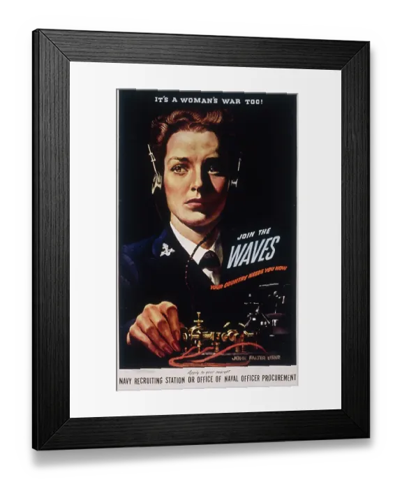 Framed Print : US World War II Poster Framed Print : US World War II Poster