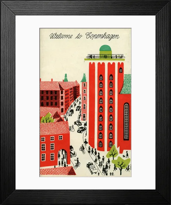 Framed Print : Welcome to Copenhagen Framed Print : Welcome to Copenhagen