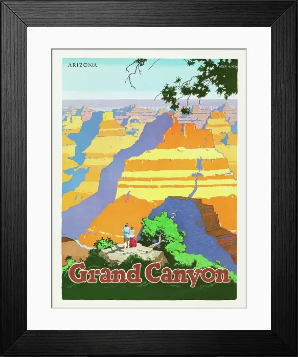 Framed Print : Poster For Grand Canyon