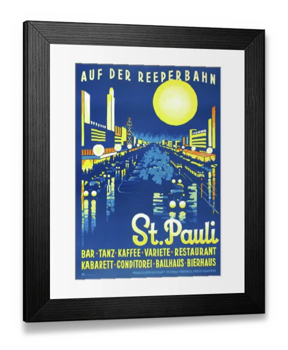 Framed Print : St. Pauli -Auf Der Reeperbahn Framed Print : St. Pauli -Auf Der Reeperbahn