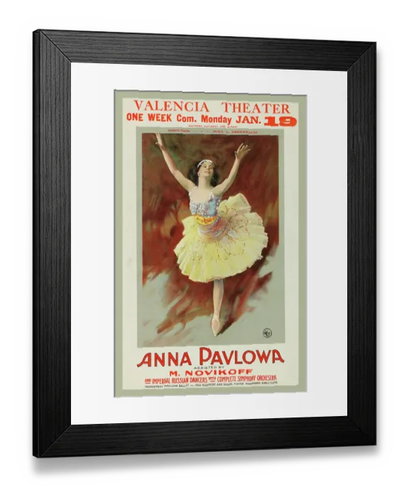 Framed Print : Anna Pavlowa assisted by M. Novikoff and Imperial Russian dancers Framed Print : Anna Pavlowa assisted by M. Novikoff and Imperial Russian dancers