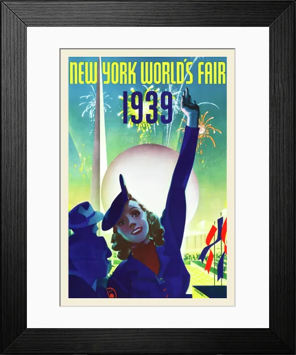 Framed Print : Poster For The New York World's Fair Framed Print : Poster For The New York World's Fair