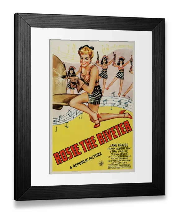 Framed Print : Rosie the Riveter (1S) Framed Print : Rosie the Riveter (1S)