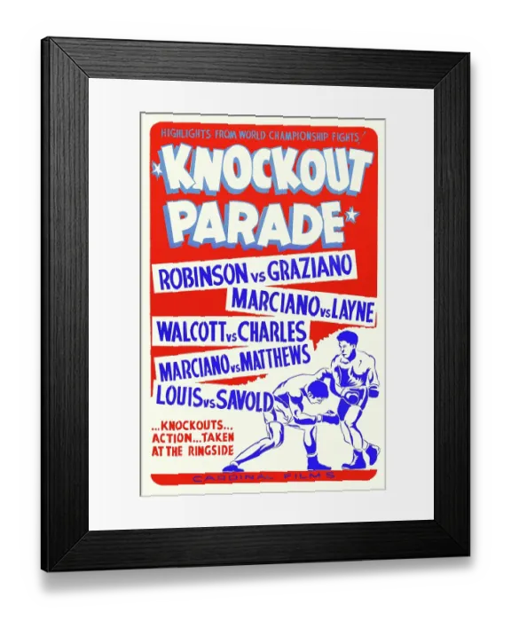 Framed Print : Poster For Knockout Parade Framed Print : Poster For Knockout Parade