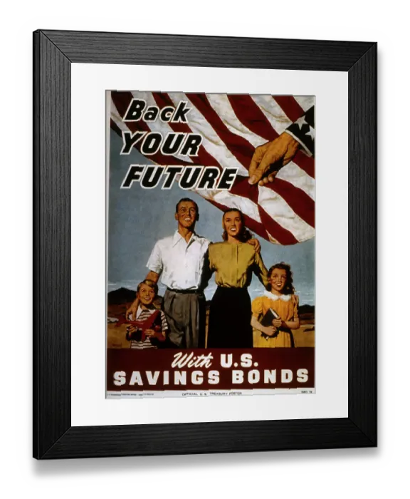 Framed Print : US Treasury Poster Framed Print : US Treasury Poster