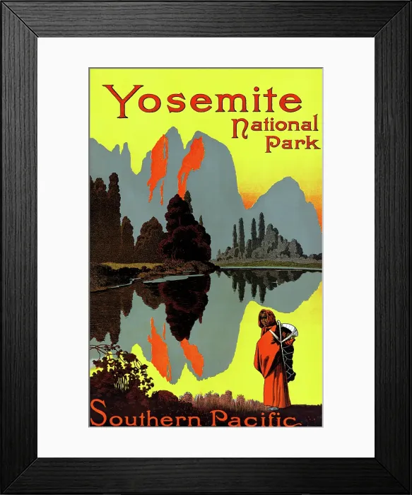 Framed Print : Yosemite National Park. Southern Pacific Framed Print : Yosemite National Park. Southern Pacific