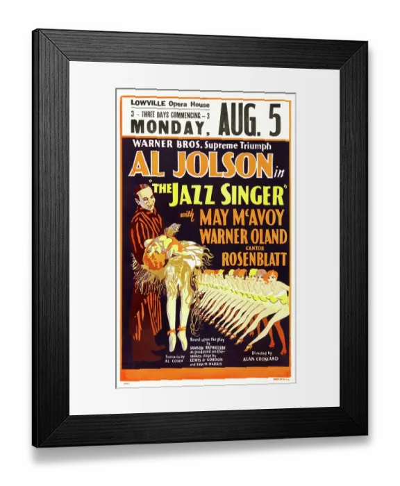Framed Print : Al Jolson in The Jazz Singer Framed Print : Al Jolson in The Jazz Singer