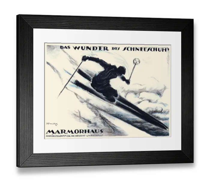 Framed Print : Das Wunder Des Schneeschuh's