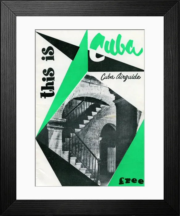 Framed Print : This Is Cuba, Cuba Airguide Framed Print : This Is Cuba, Cuba Airguide