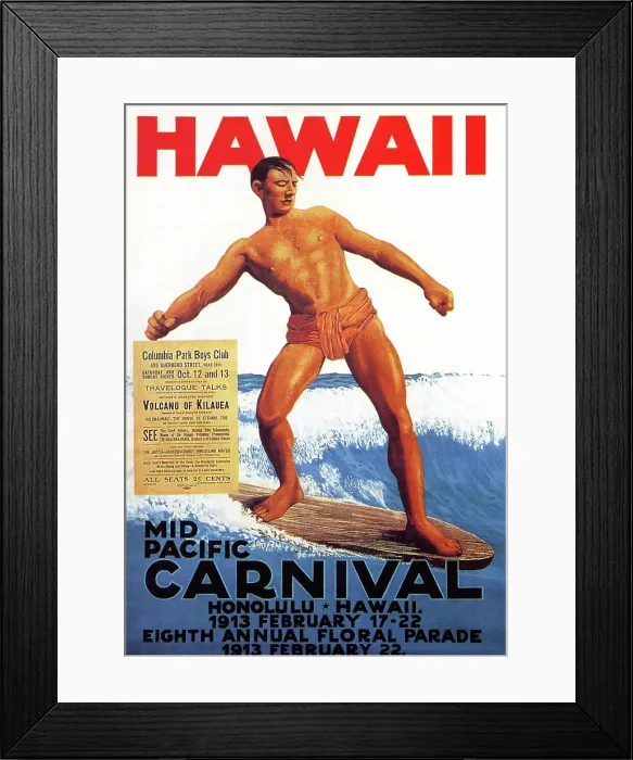 Framed Print : Hawaii; Mid Pacific Carnival Framed Print : Hawaii; Mid Pacific Carnival