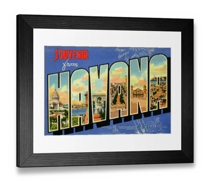 Framed Print : Souvenir from Havana Framed Print : Souvenir from Havana