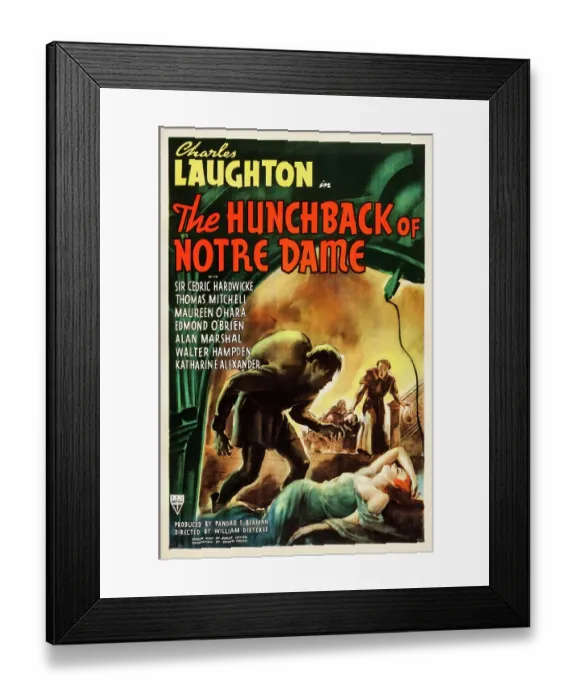 Framed Print : Hunchback of Notre Dame, 1939 Framed Print : Hunchback of Notre Dame, 1939