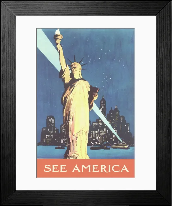 Framed Print : Statue of Liberty