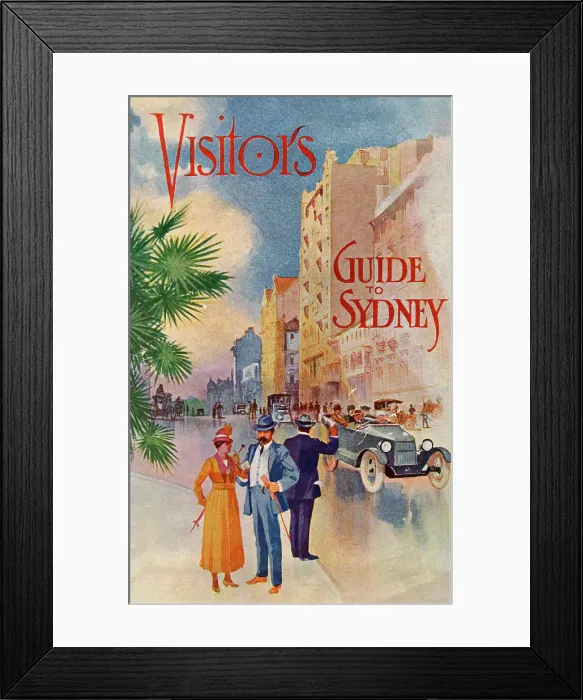 Framed Print : Visitor's Guide to Sydney Framed Print : Visitor's Guide to Sydney