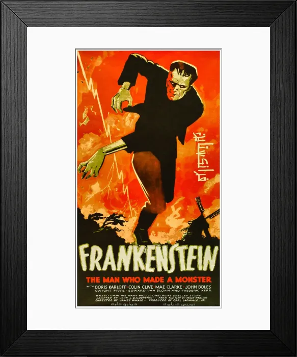 Framed Print : Poster For Frankenstein Framed Print : Poster For Frankenstein