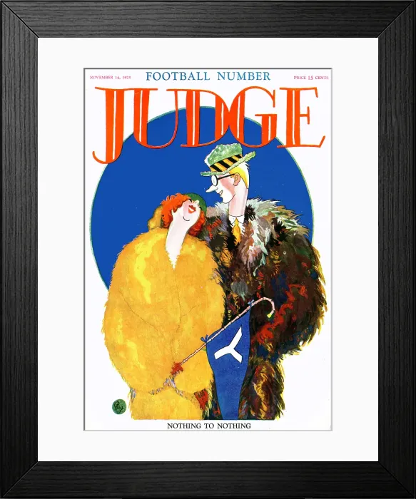 Framed Print : Football Fans Roaring Twenties Framed Print : Football Fans Roaring Twenties
