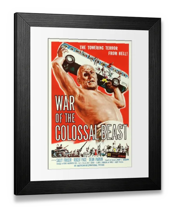 Framed Print : War of the Colossal Beast Framed Print : War of the Colossal Beast