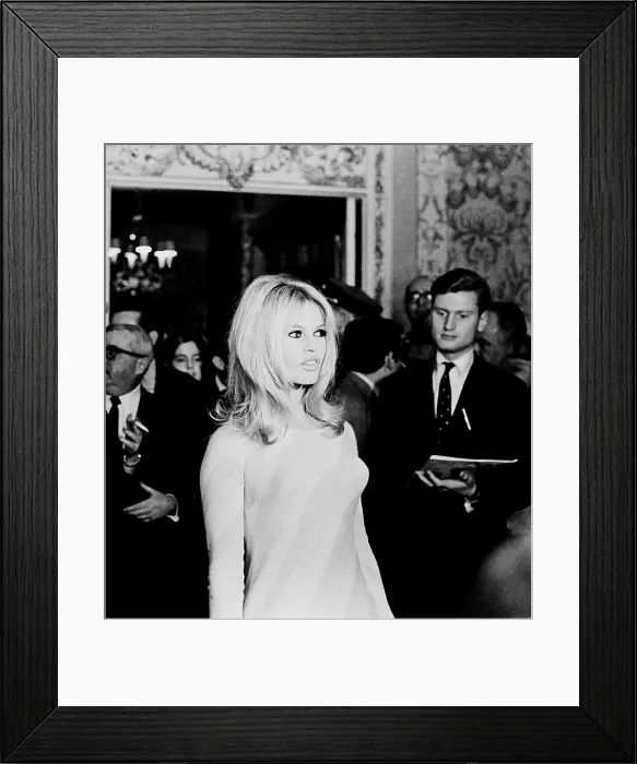 Framed Print : Actress Brigitte Bardot After A Press Conference Framed Print : Actress Brigitte Bardot After A Press Conference