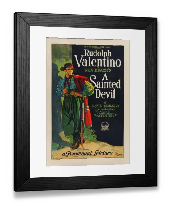 Framed Print : One Sheet For A Sainted Devil Framed Print : One Sheet For A Sainted Devil