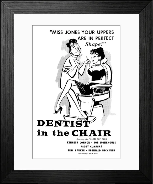 Framed Print : Poster For Dentist In The Chair Framed Print : Poster For Dentist In The Chair