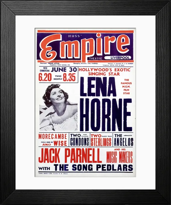 Framed Print : Lena Horne Live