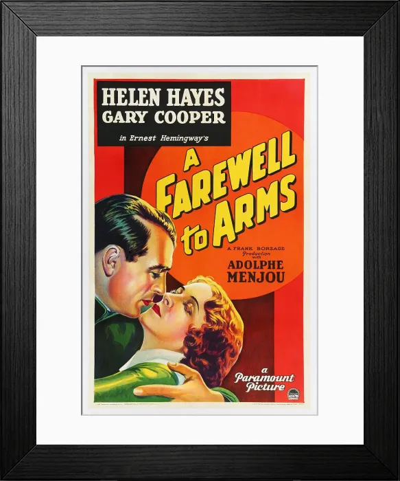 Framed Print : One Sheet For Farewell to Arms Framed Print : One Sheet For Farewell to Arms