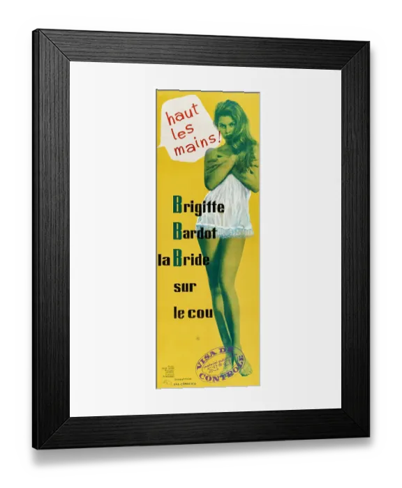 Framed Print : Poster For La Bride Sur le Cou Framed Print : Poster For La Bride Sur le Cou