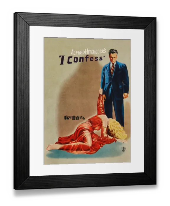 Framed Print : Poster For I Confess Framed Print : Poster For I Confess