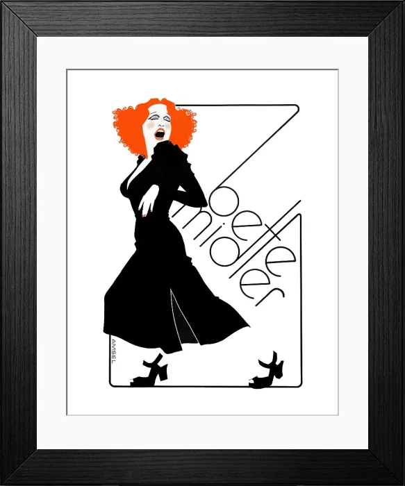 Framed Print : Bette Midler Poster