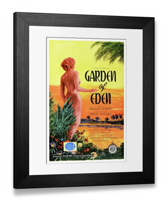 Framed Print : One Sheet For Garden of Eden Framed Print : One Sheet For Garden of Eden