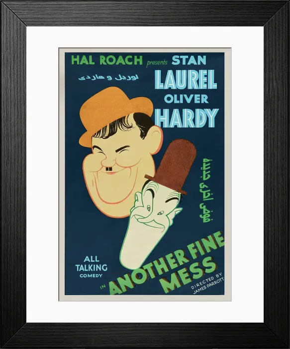 Framed Print : Poster For Another Fine Mess Framed Print : Poster For Another Fine Mess